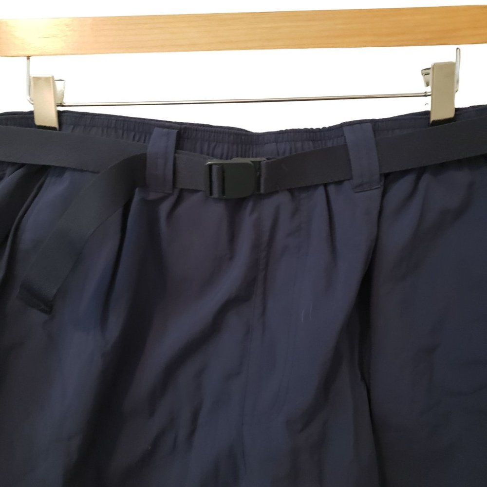Columbia Mens Shorts Belt Drawstring Navy Blue  Pre-Owned Size L PFG Omni-Shield - Picture 3 of 15